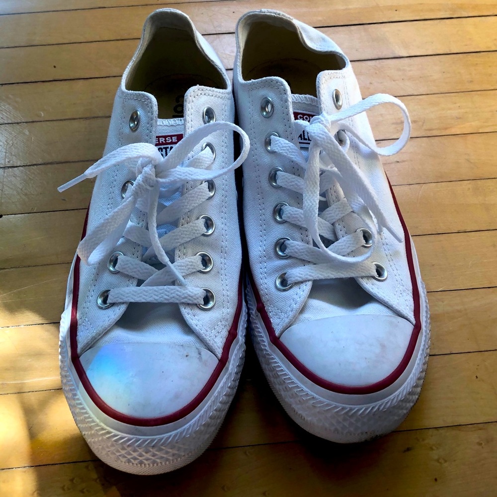 Converse low top white canvas all star